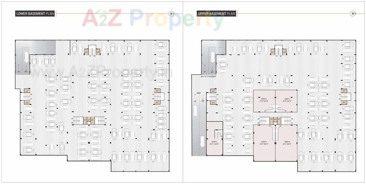 Layout of real estate project Rosevill Sky located at Naroda, Ahmedabad, Gujarat
