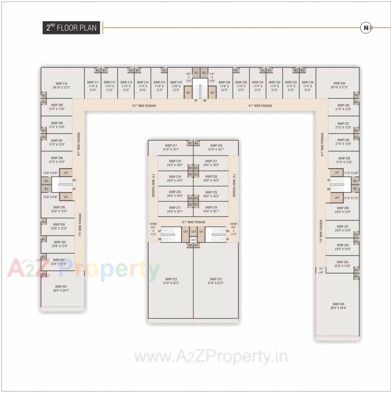 Layout of real estate project Rosevill Sky located at Naroda, Ahmedabad, Gujarat