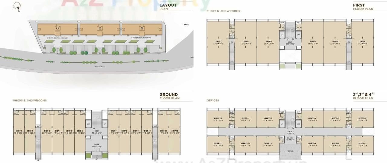 Layout of real estate project Royal City located at Dholka, Ahmedabad, Gujarat