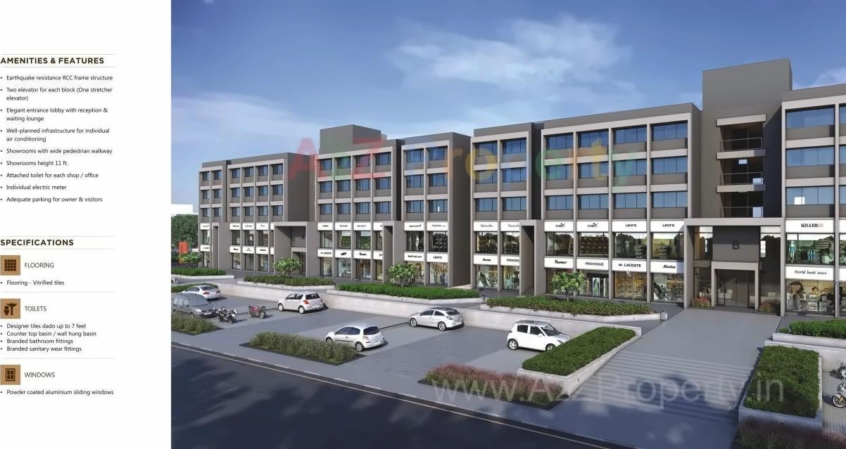 3D Elevation of real estate project Royal City located at Dholka, Ahmedabad, Gujarat