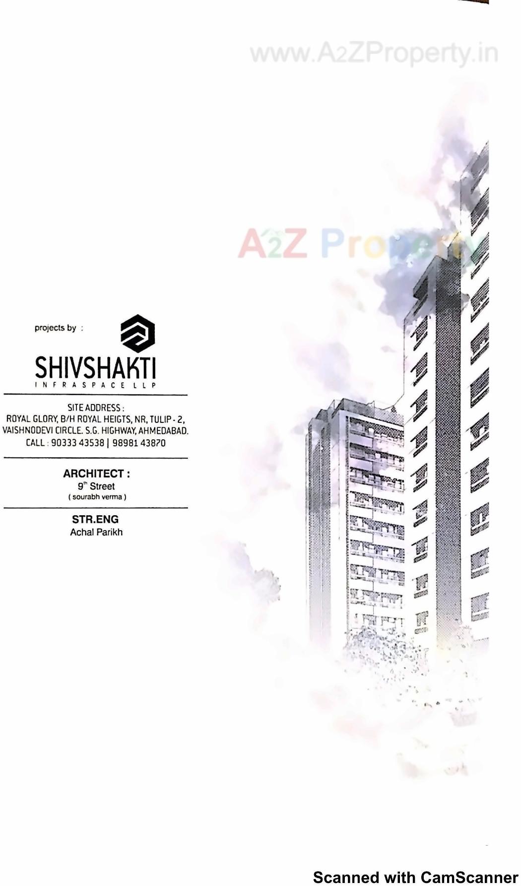  of real estate project Royal Glory located at Khodiyar, Ahmedabad, Gujarat