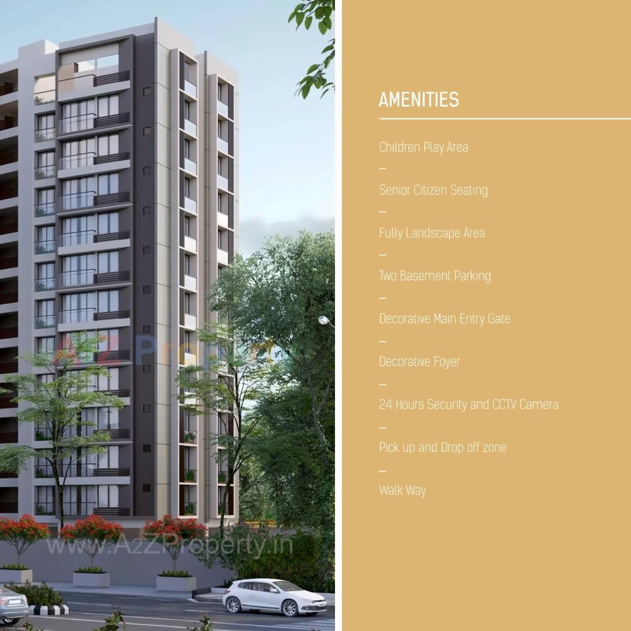 3D Elevation of real estate project Royal Heights located at Gota, Ahmedabad, Gujarat