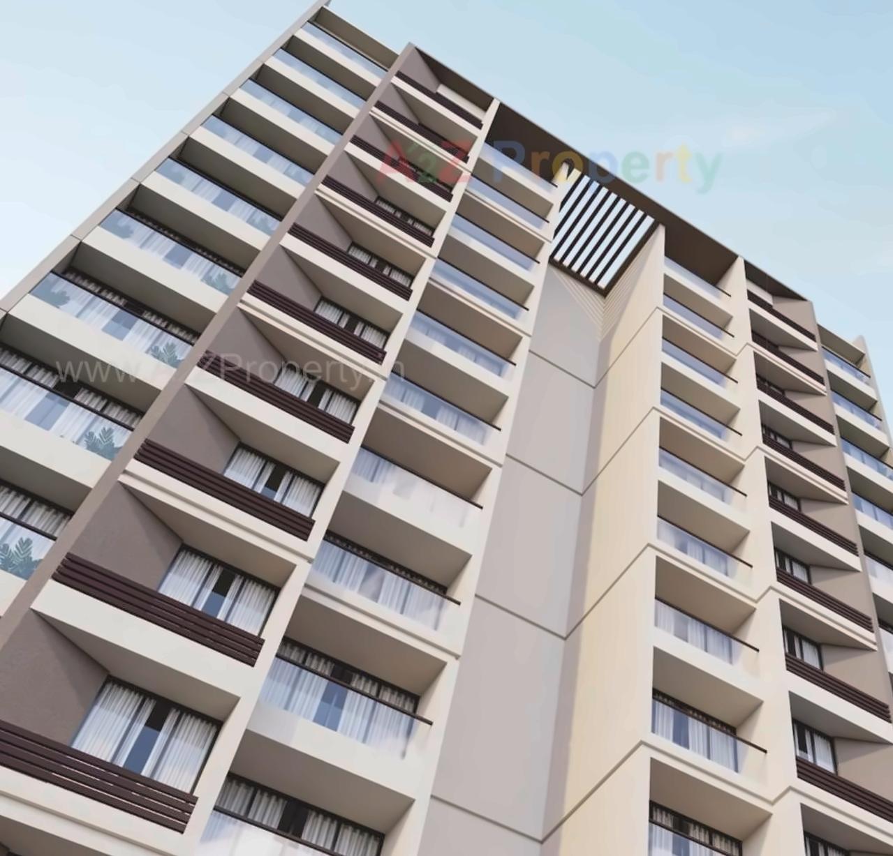 3D Elevation of real estate project Royal Heights located at Gota, Ahmedabad, Gujarat