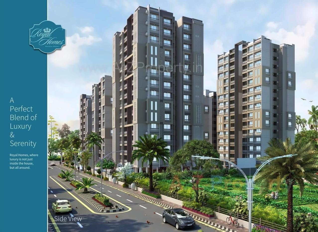 3D Elevation of real estate project Royal Homes located at Gota, Ahmedabad, Gujarat