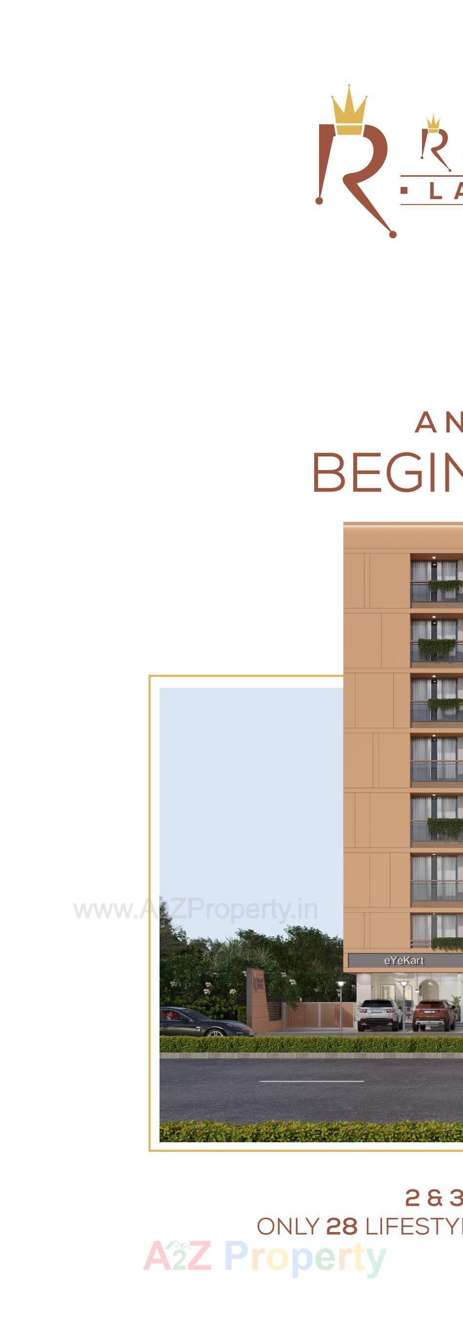 Layout of real estate project Royal Lakend located at Gota, Ahmedabad, Gujarat