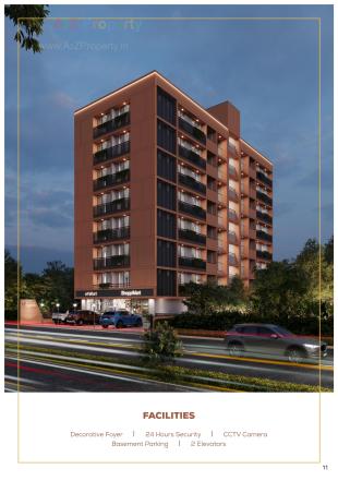 Elevation of real estate project Royal Lakend located at Gota, Ahmedabad, Gujarat