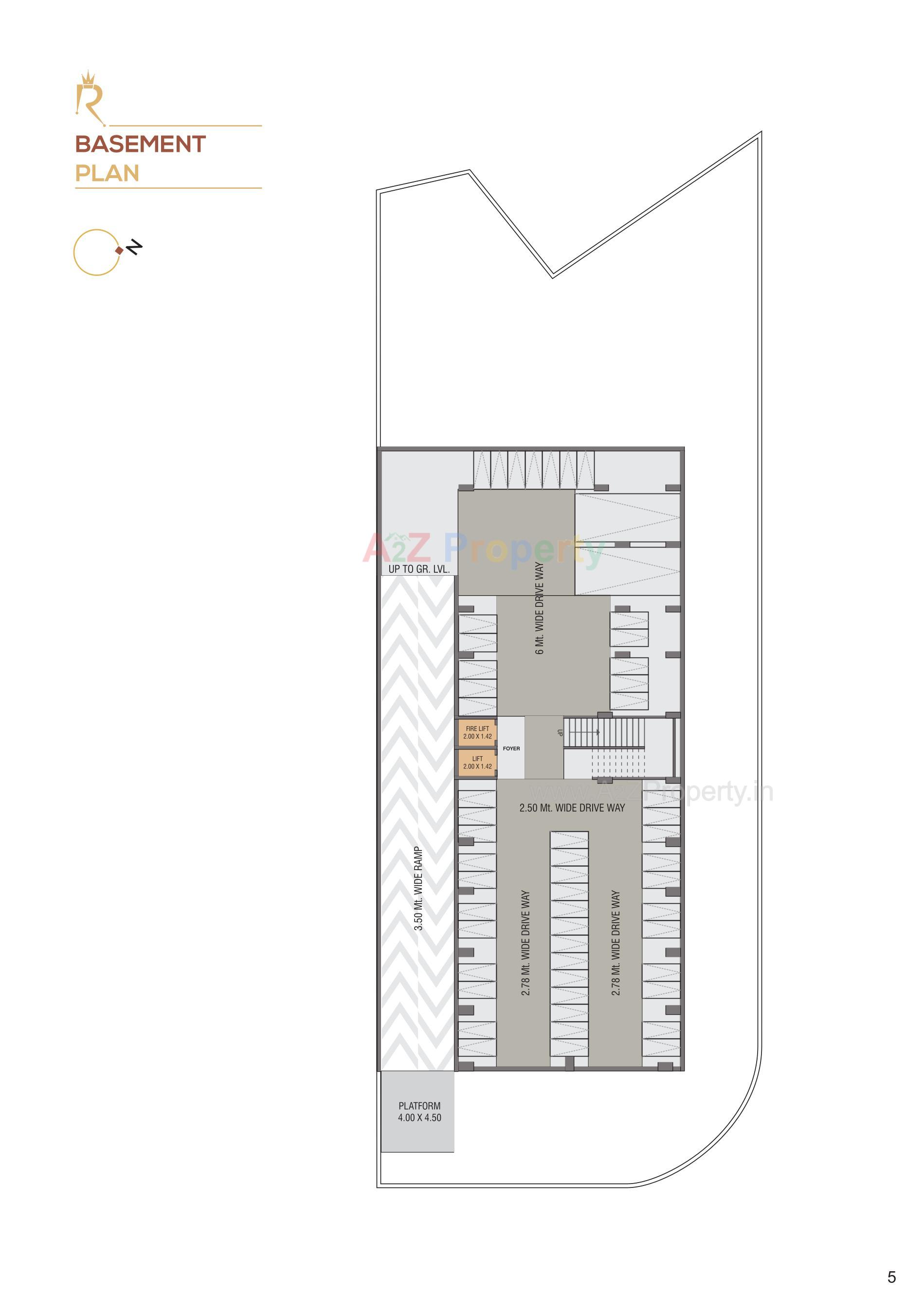 Layout of real estate project Royal Lakend located at Gota, Ahmedabad, Gujarat