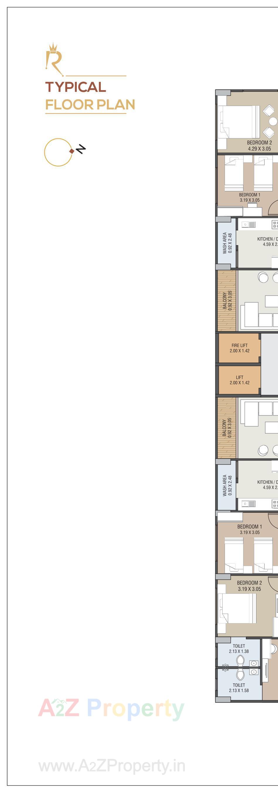 Layout of real estate project Royal Lakend located at Gota, Ahmedabad, Gujarat