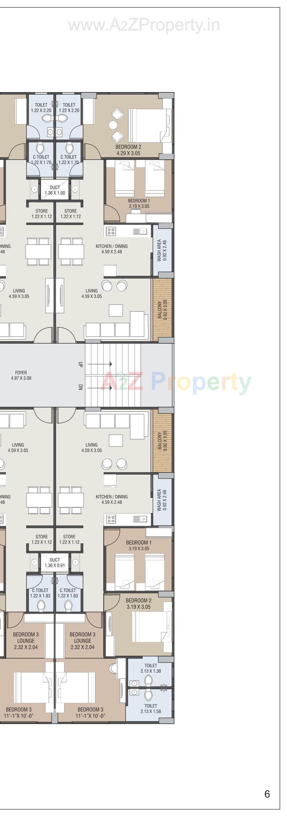 Layout of real estate project Royal Lakend located at Gota, Ahmedabad, Gujarat