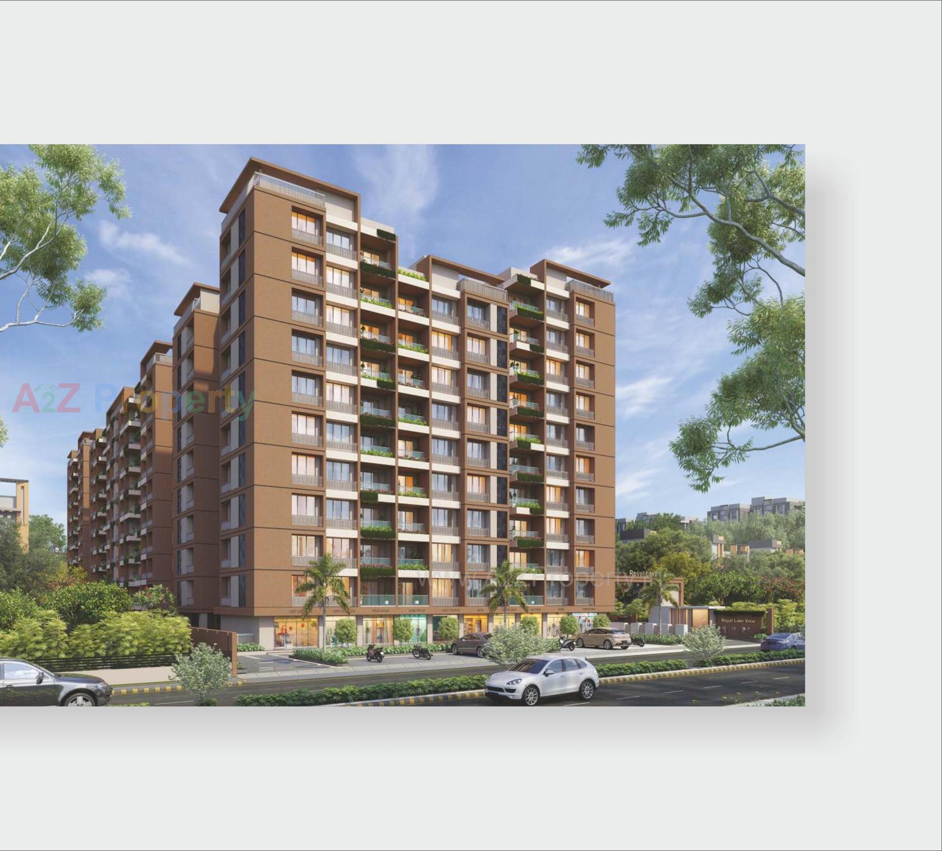 3D Elevation of real estate project Royal Lakeview located at Chiloda, Ahmedabad, Gujarat