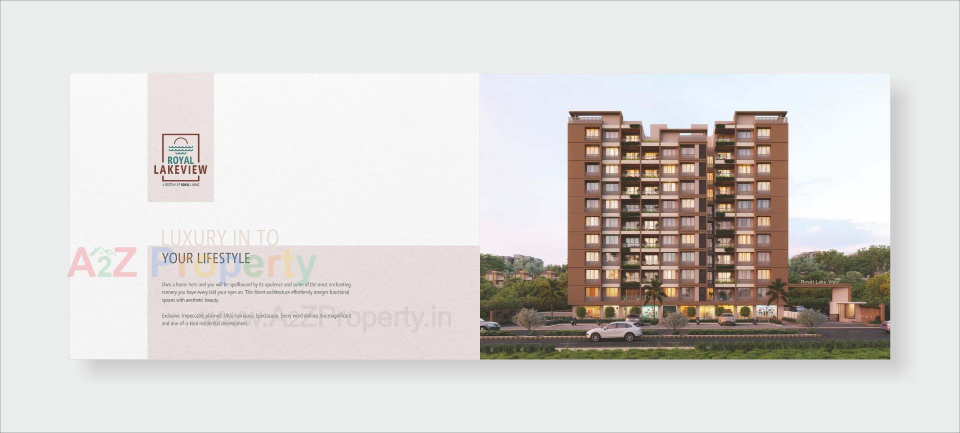 3D Elevation of real estate project Royal Lakeview located at Chiloda, Ahmedabad, Gujarat