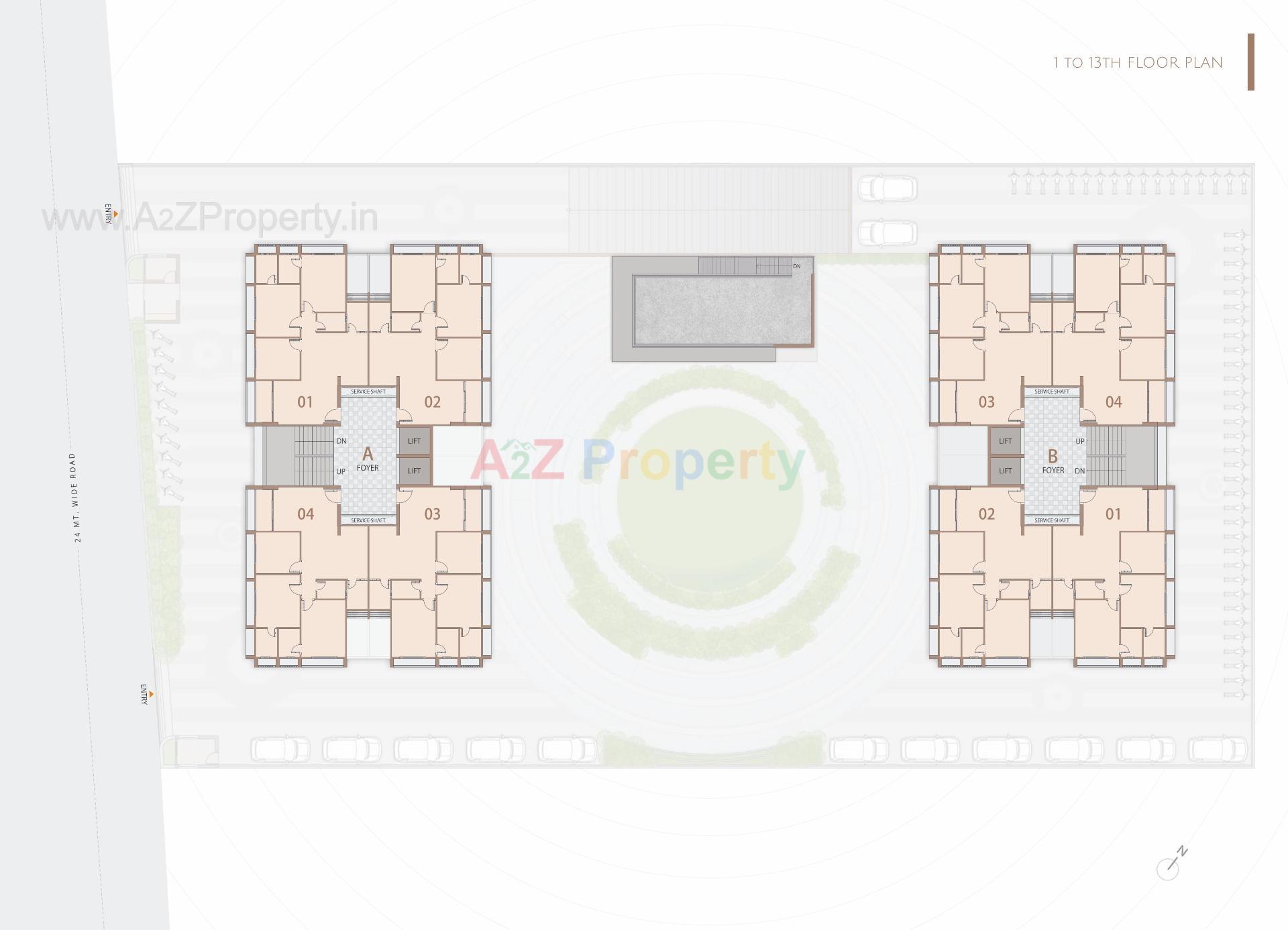 Layout of real estate project Royal Living located at Ahmedabad, Ahmedabad, Gujarat