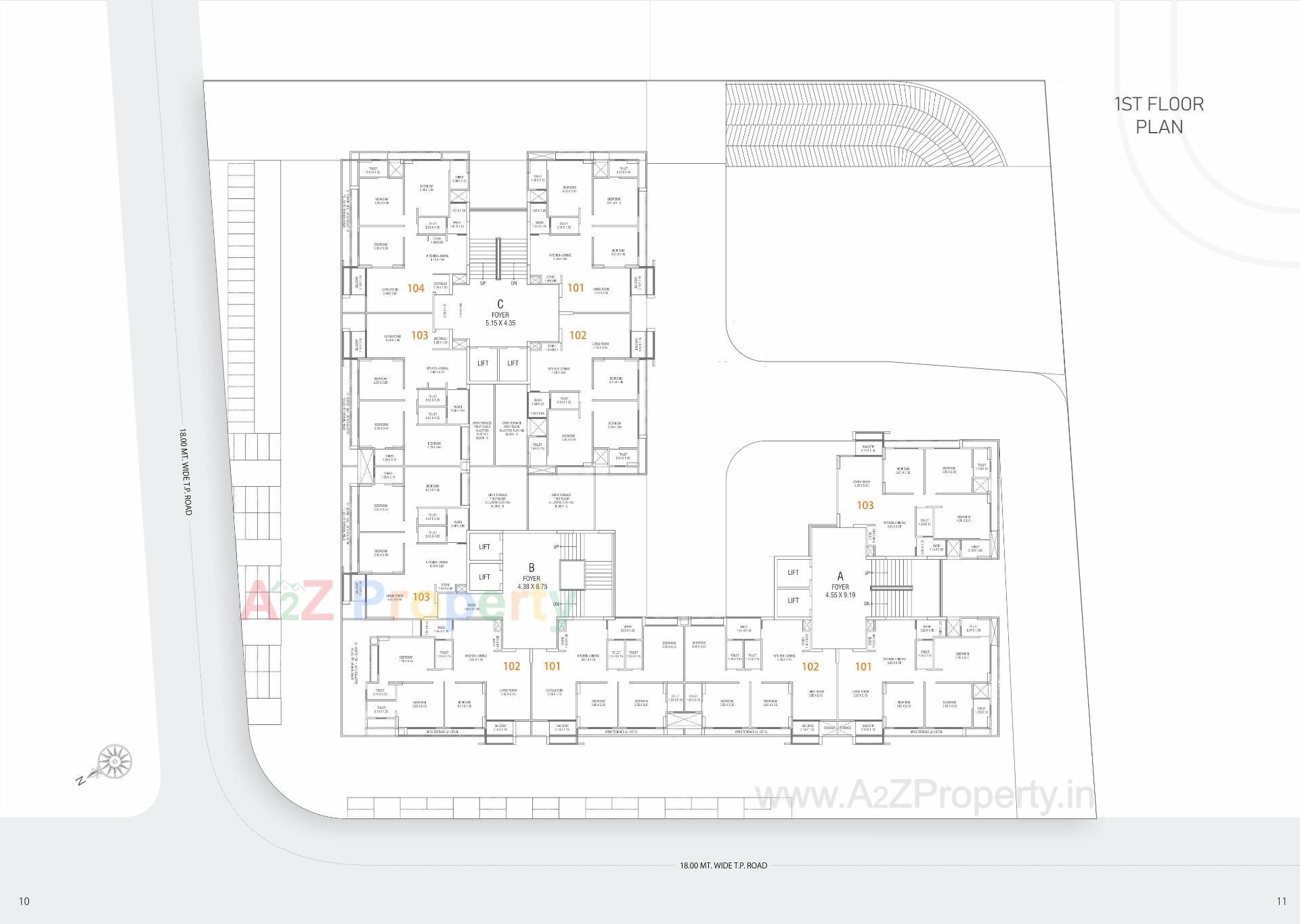 Layout of real estate project Royal Opulence located at Ahmedabad, Ahmedabad, Gujarat