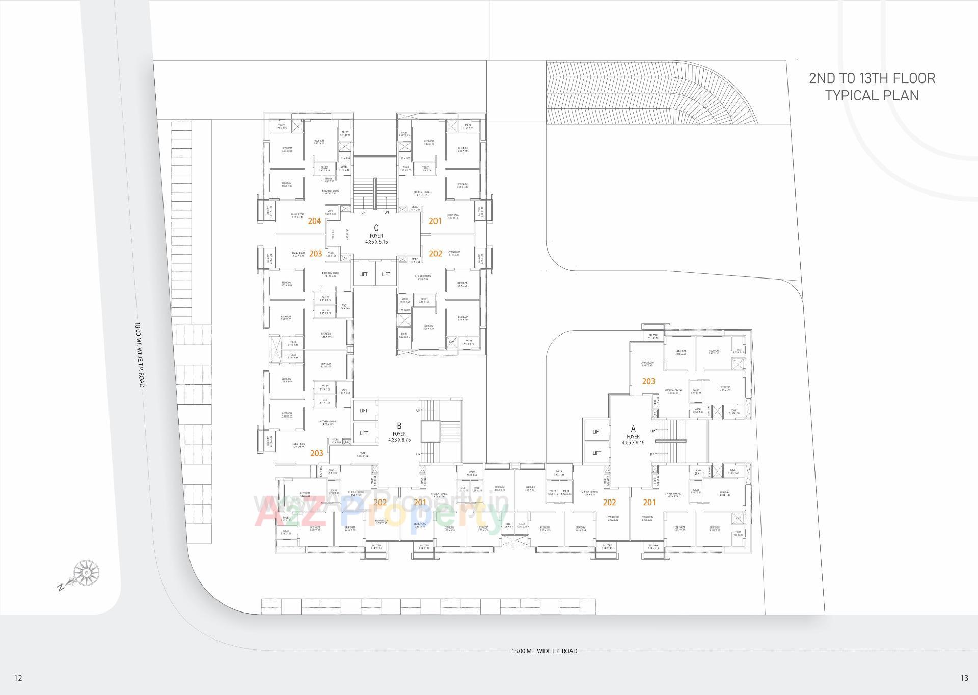 Layout of real estate project Royal Opulence located at Ahmedabad, Ahmedabad, Gujarat