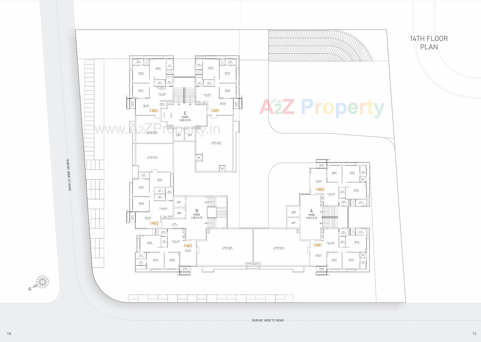 Layout of real estate project Royal Opulence located at Ahmedabad, Ahmedabad, Gujarat