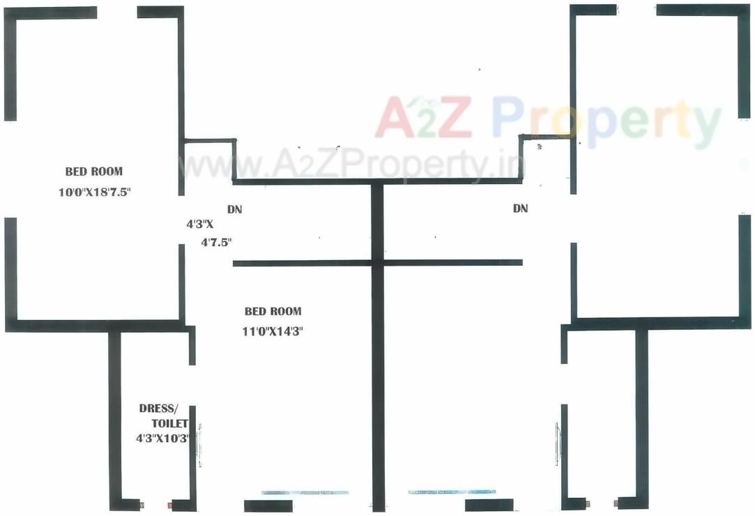 Layout of real estate project Royal Orchid located at Zundal, Ahmedabad, Gujarat