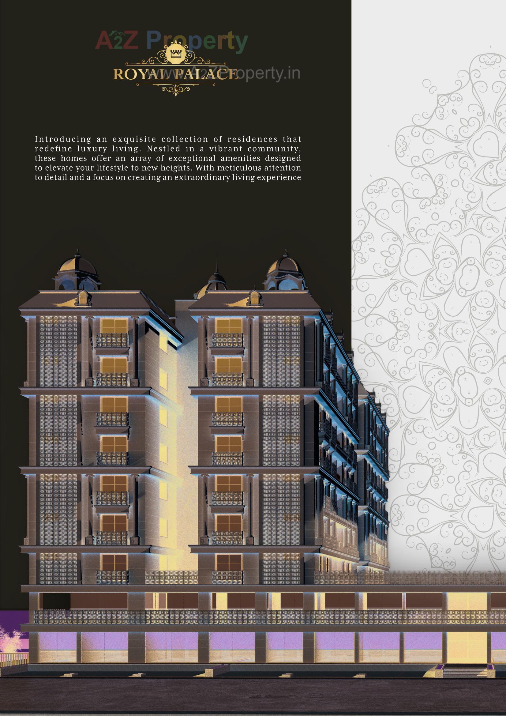 3D Elevation of real estate project Royal Palace located at Nikol, Ahmedabad, Gujarat