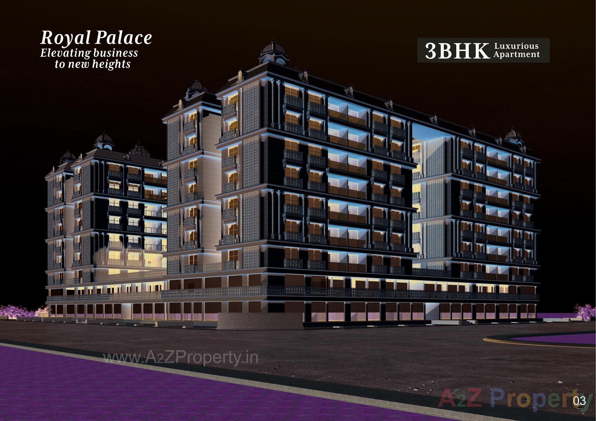 3D Elevation of real estate project Royal Palace located at Nikol, Ahmedabad, Gujarat