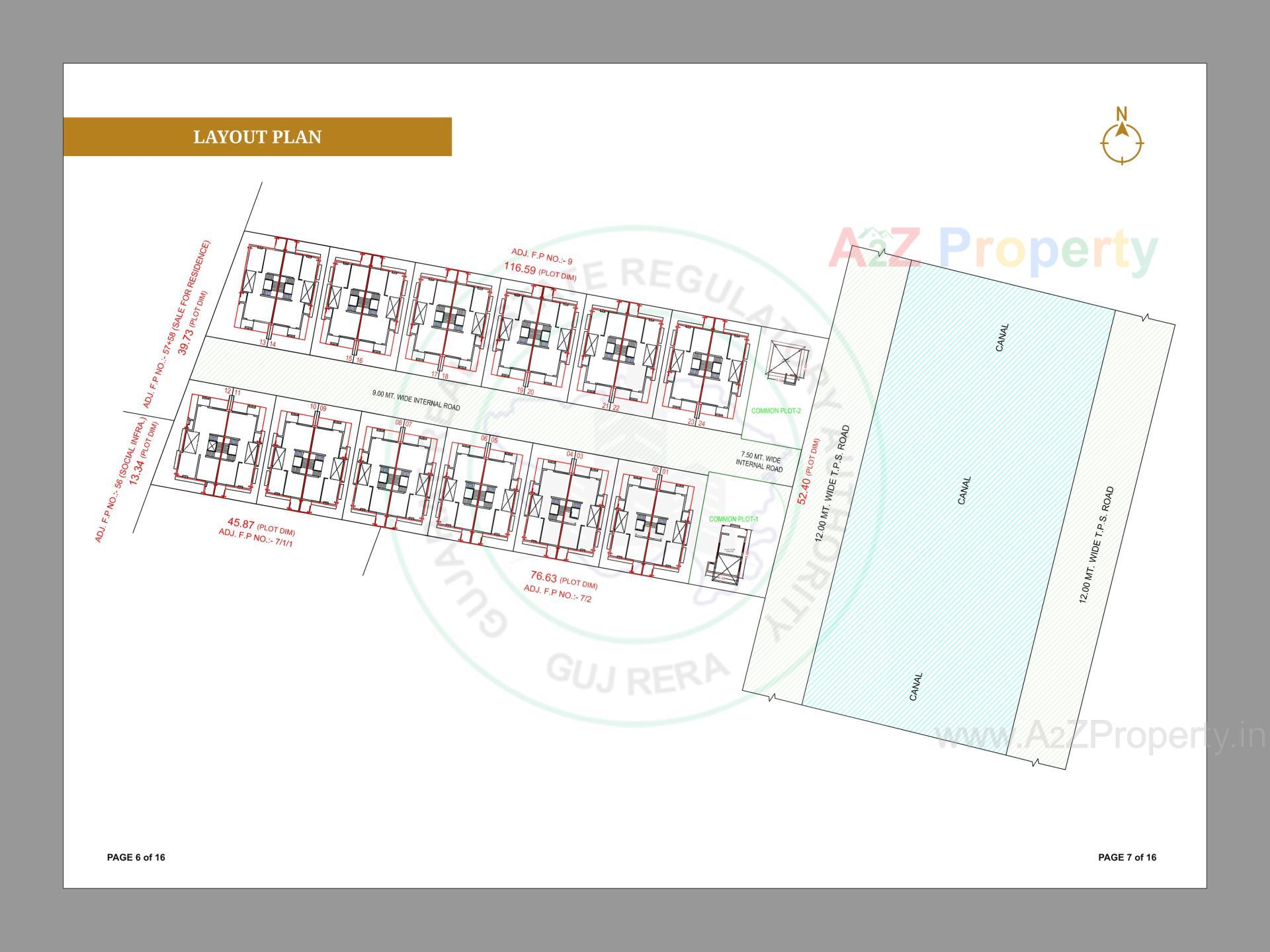 Layout of real estate project Royal Palace located at Muthiya, Ahmedabad, Gujarat