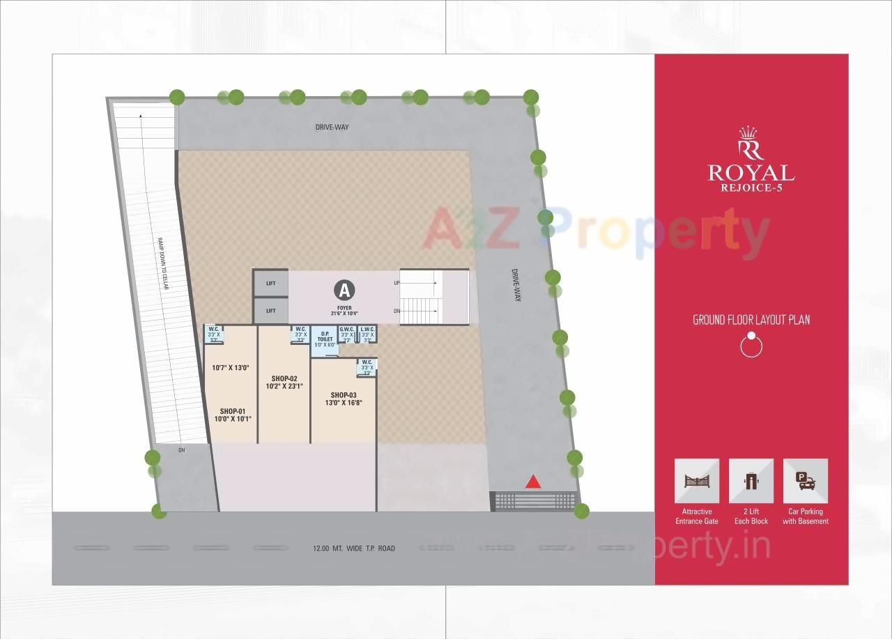 Layout of real estate project Royal Rejoice located at Ahmedabad, Ahmedabad, Gujarat