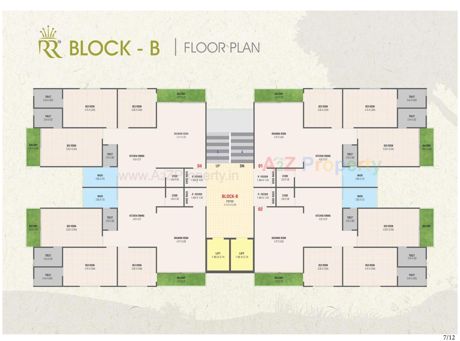 Layout of real estate project Royal Relexa located at Ahmedabad, Ahmedabad, Gujarat
