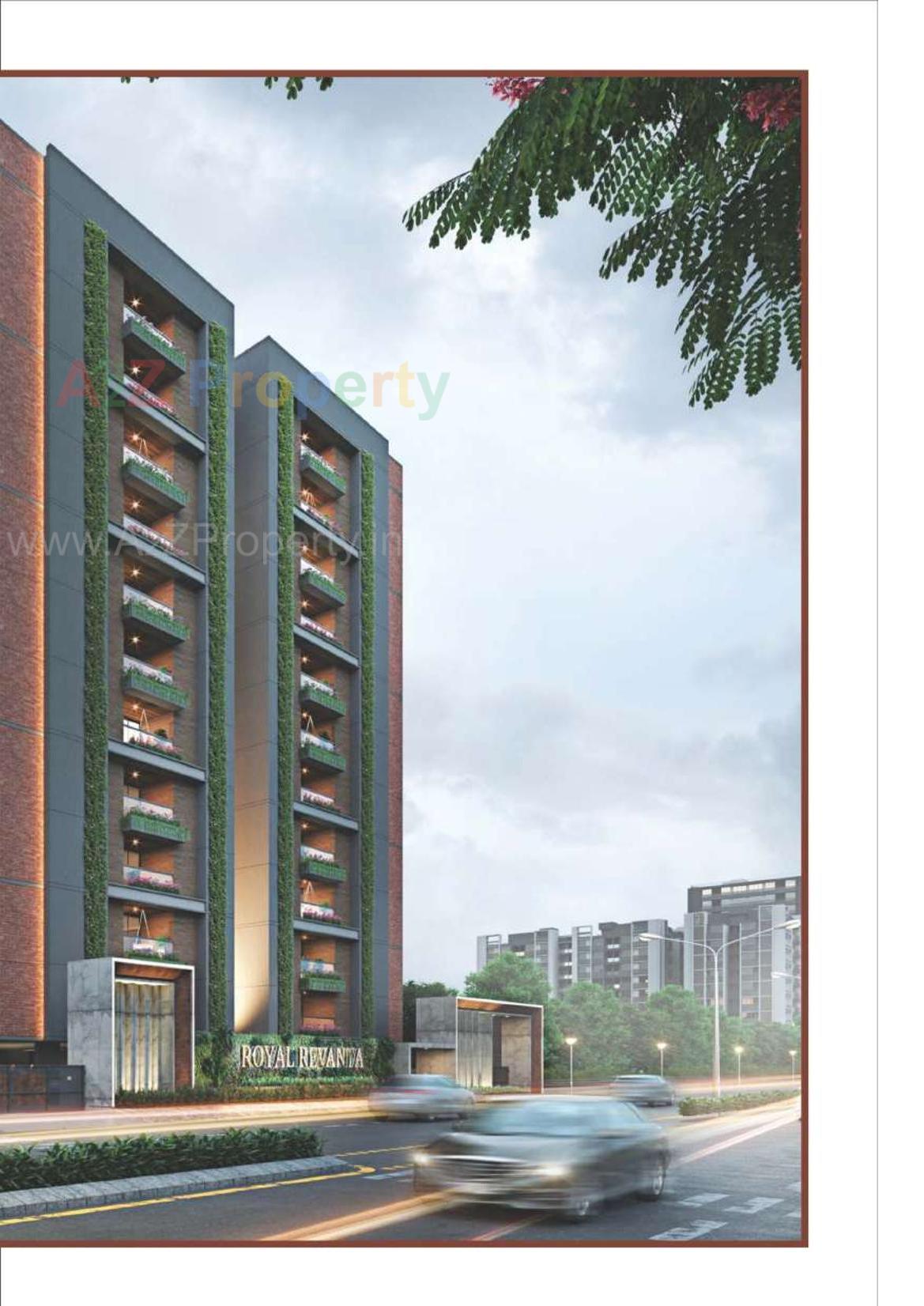 3D Elevation of real estate project Royal Revanta located at Hanspura, Ahmedabad, Gujarat