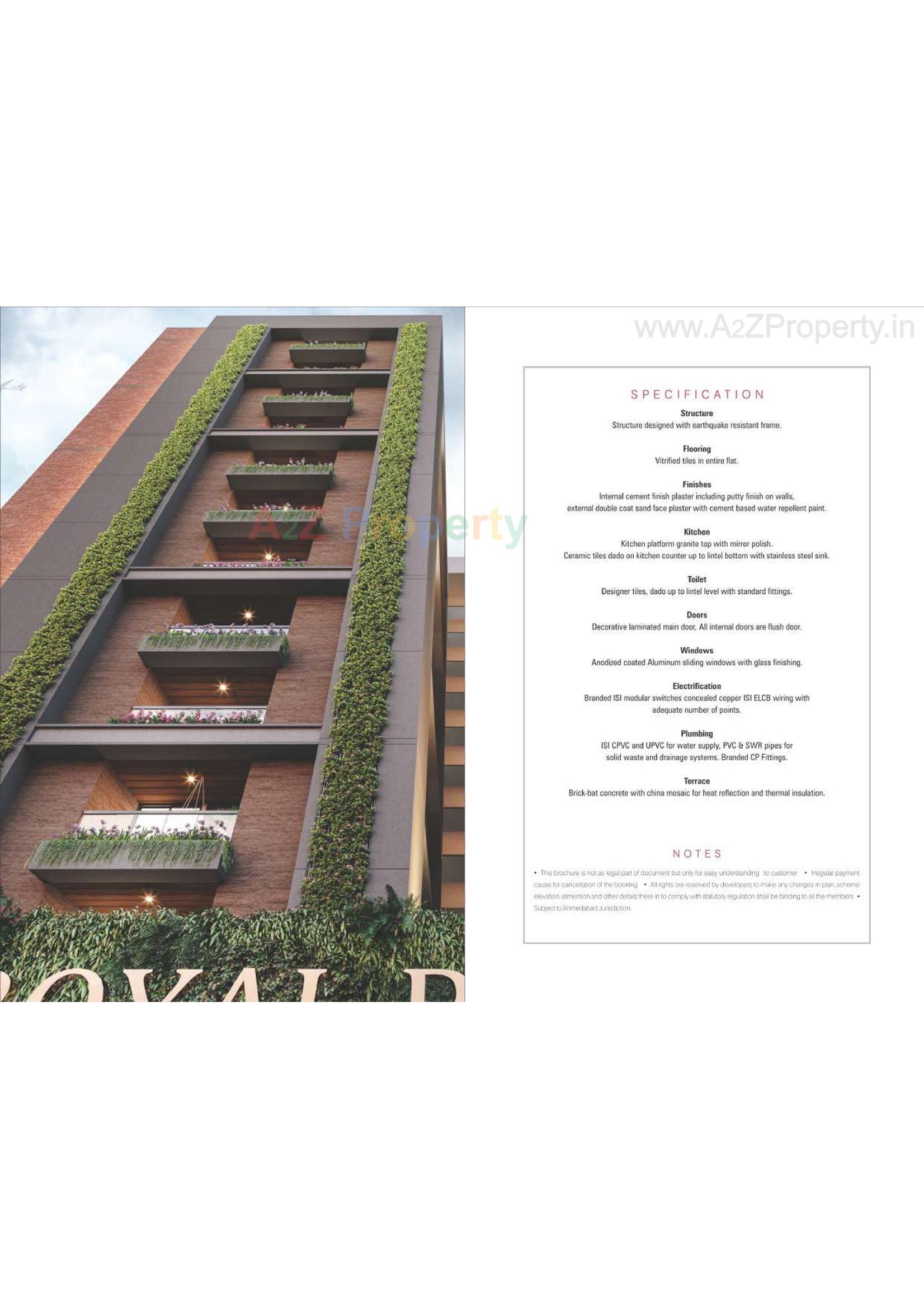  of real estate project Royal Revanta located at Hanspura, Ahmedabad, Gujarat