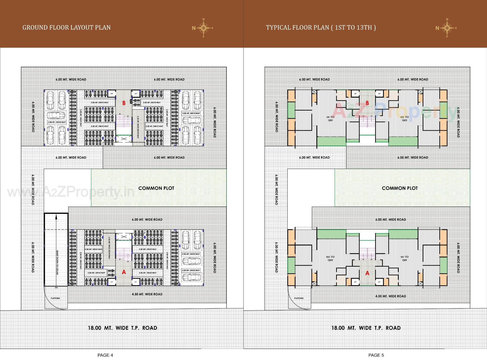 Layout of real estate project Royal Reventa located at Hanspura, Ahmedabad, Gujarat