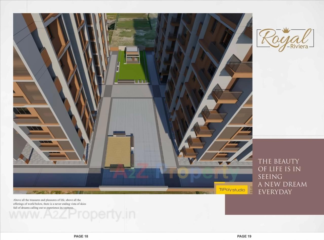 3D Elevation of real estate project Royal Riviera located at Vatva, Ahmedabad, Gujarat