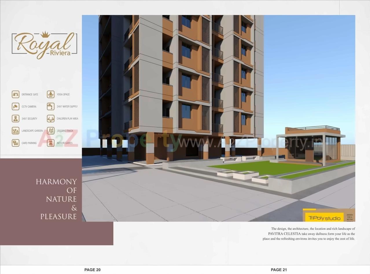 3D Elevation of real estate project Royal Riviera located at Vatva, Ahmedabad, Gujarat