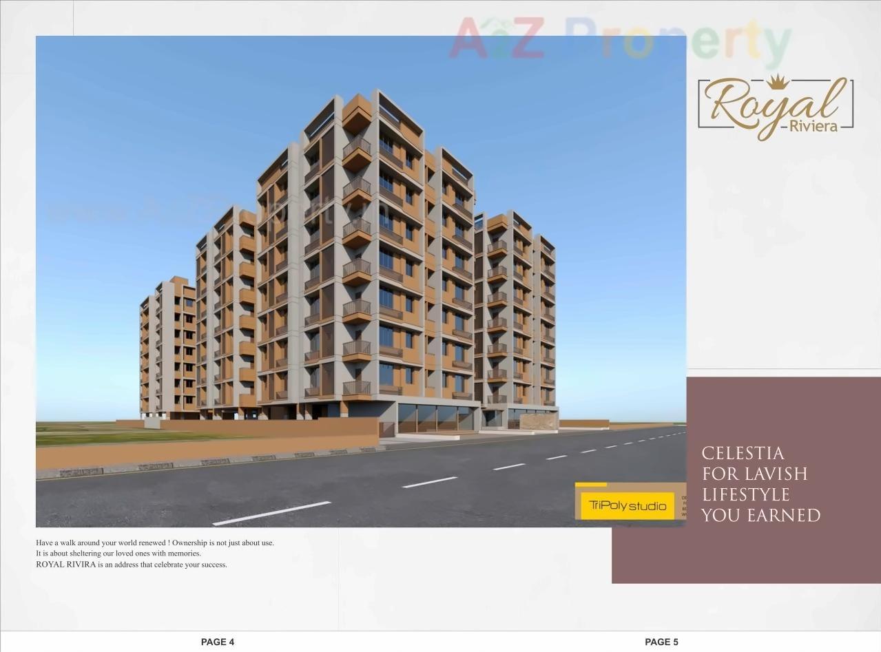 3D Elevation of real estate project Royal Riviera located at Vatva, Ahmedabad, Gujarat