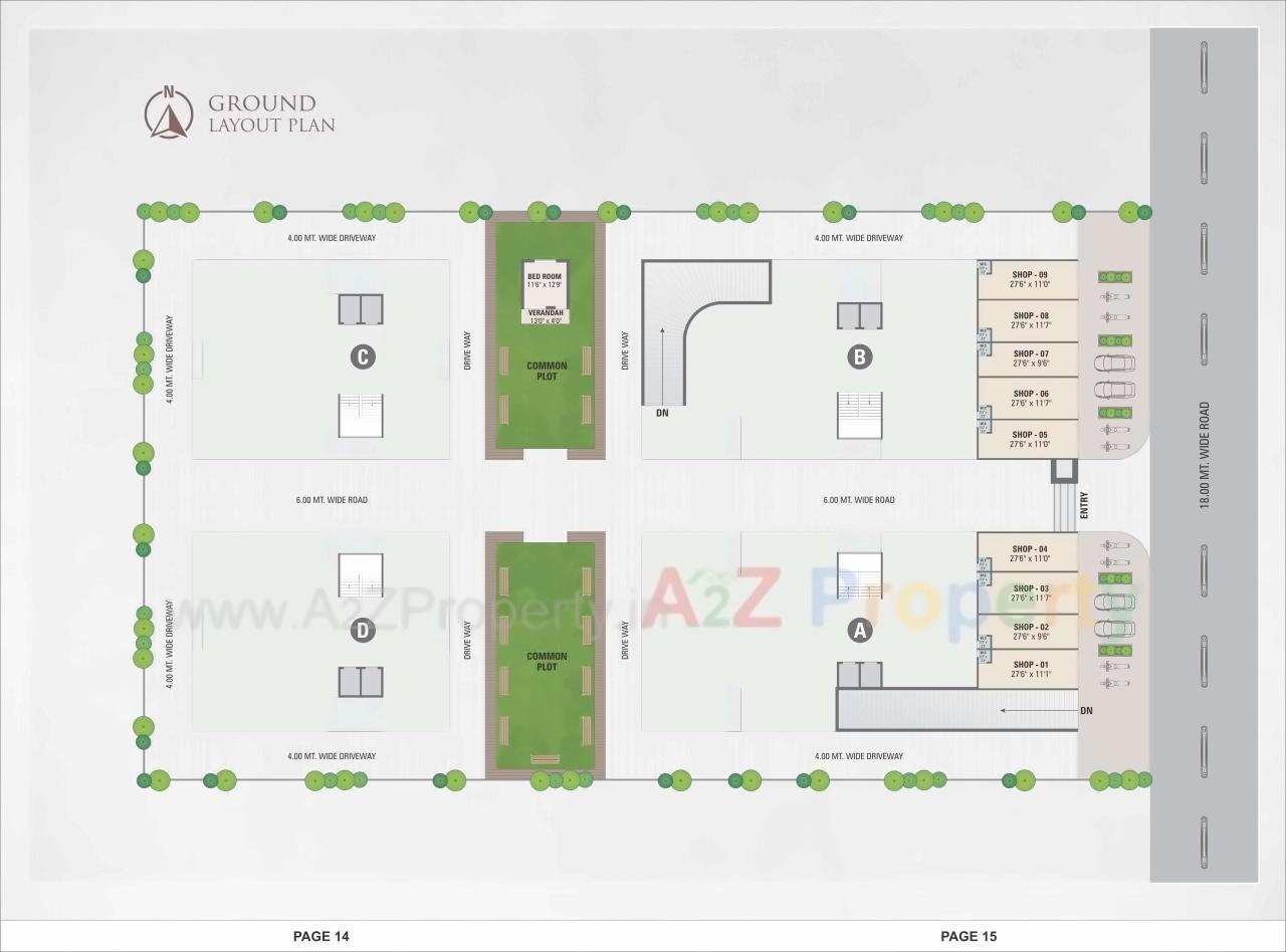 Layout of real estate project Royal Riviera located at Vatva, Ahmedabad, Gujarat