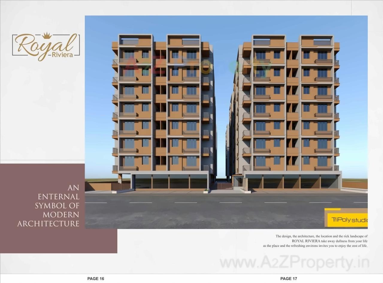 3D Elevation of real estate project Royal Riviera located at Vatva, Ahmedabad, Gujarat