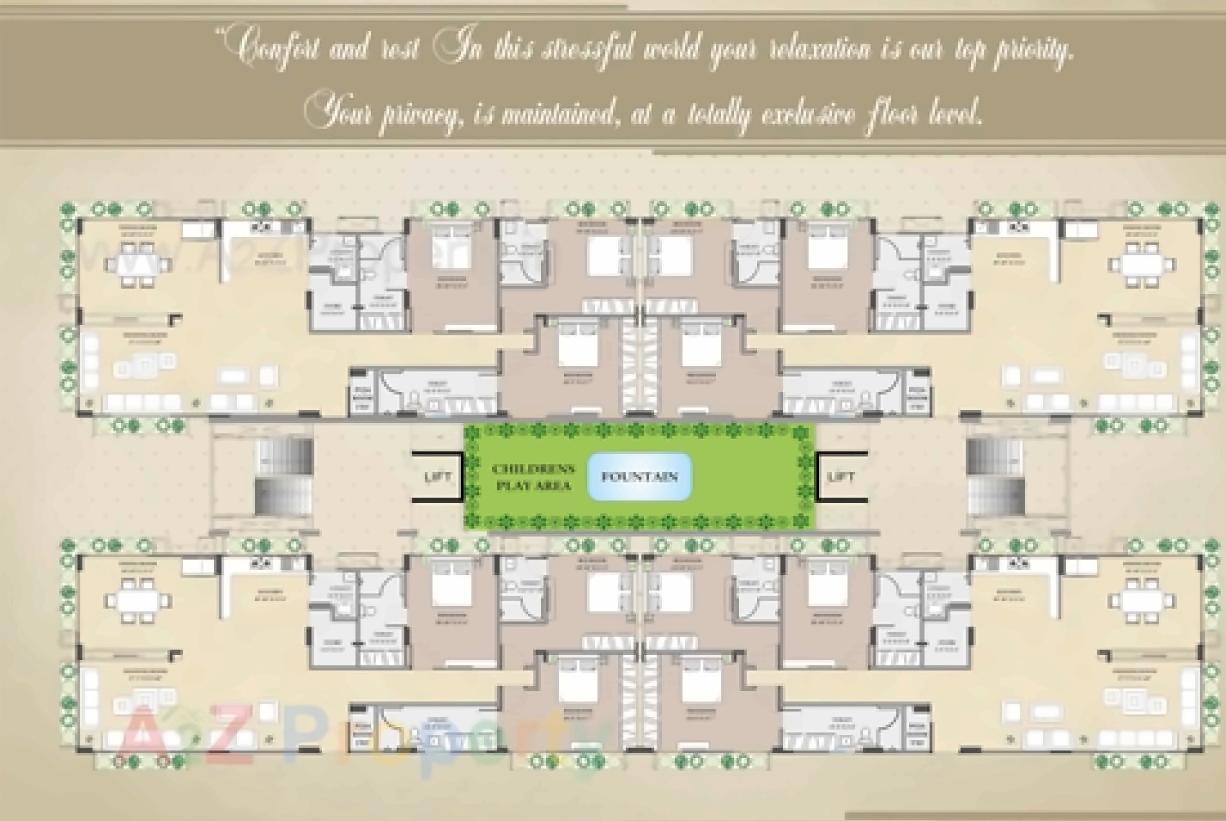 Layout of real estate project Royal Serenade located at Shilaj, Ahmedabad, Gujarat