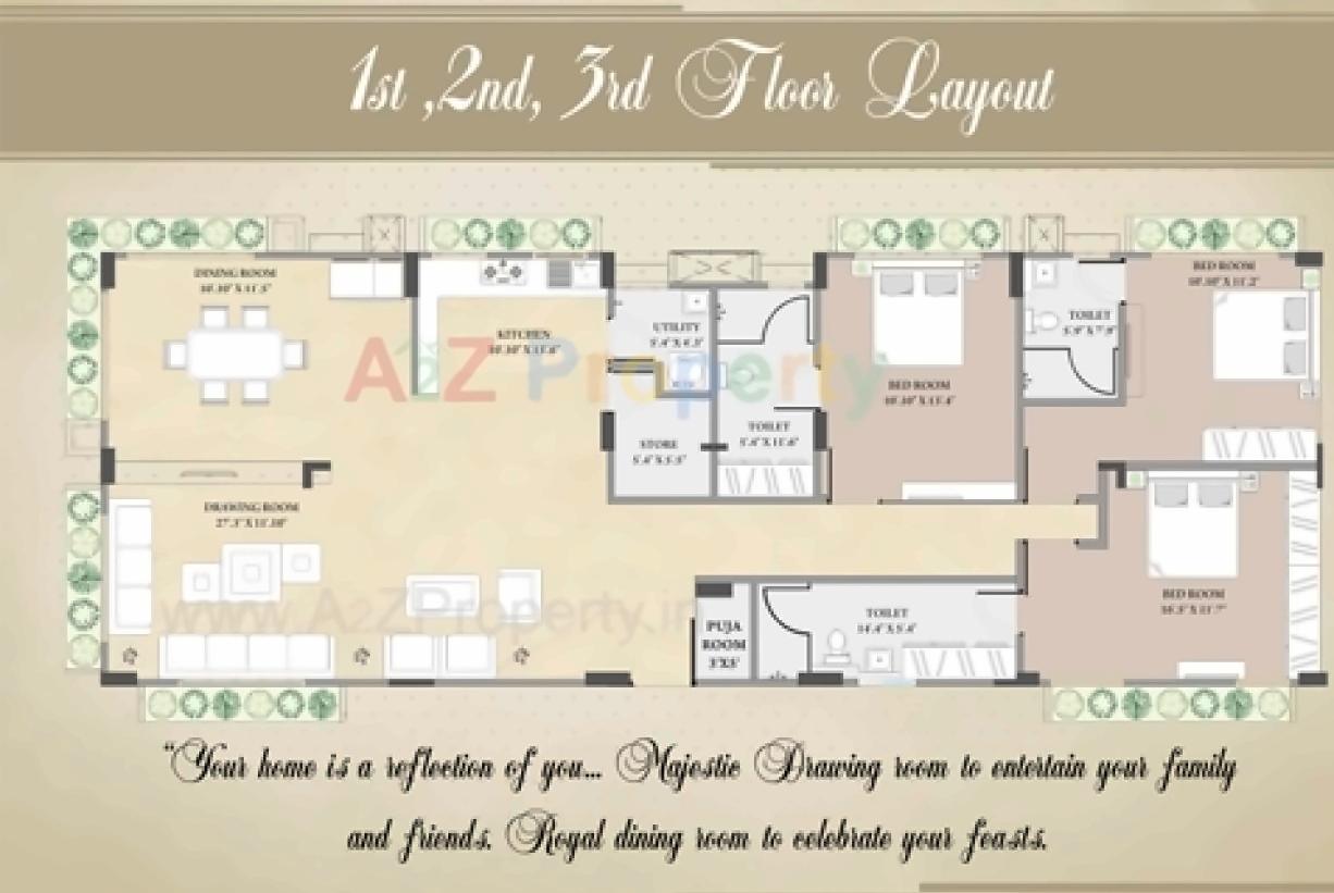 Layout of real estate project Royal Serenade located at Shilaj, Ahmedabad, Gujarat