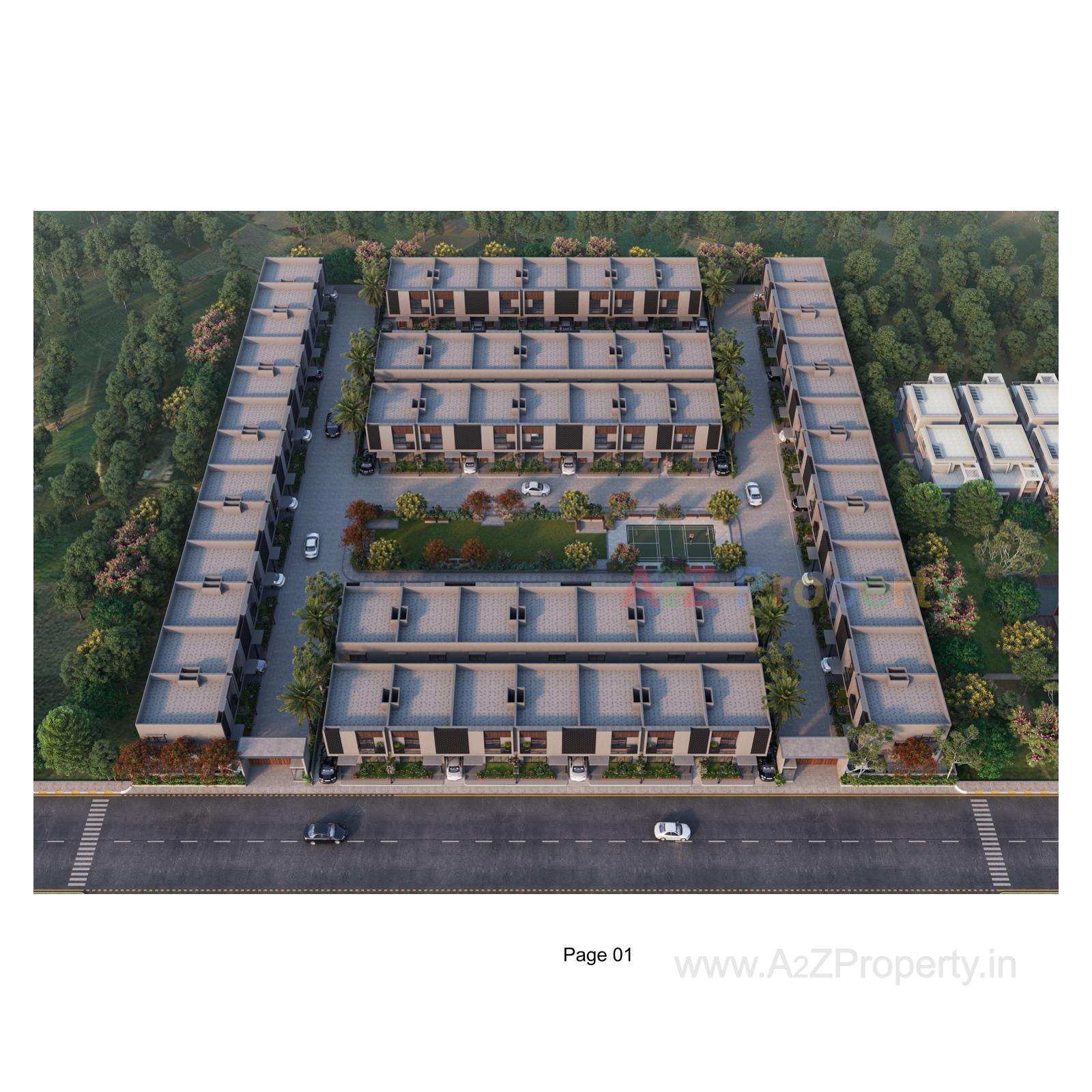 3D Elevation of real estate project Royal Sky located at Dholka, Ahmedabad, Gujarat