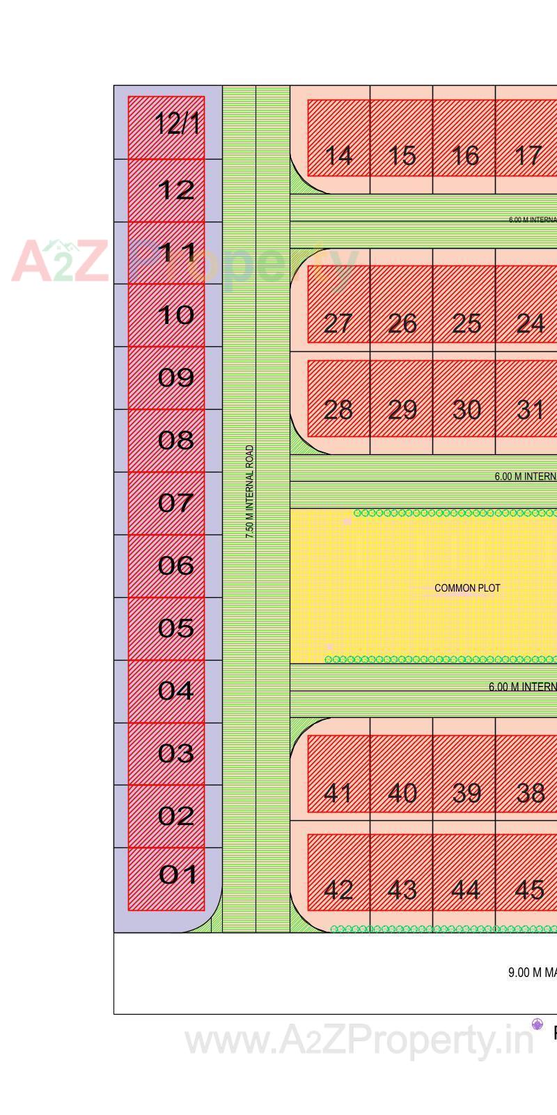Layout of real estate project Royal Sky located at Dholka, Ahmedabad, Gujarat