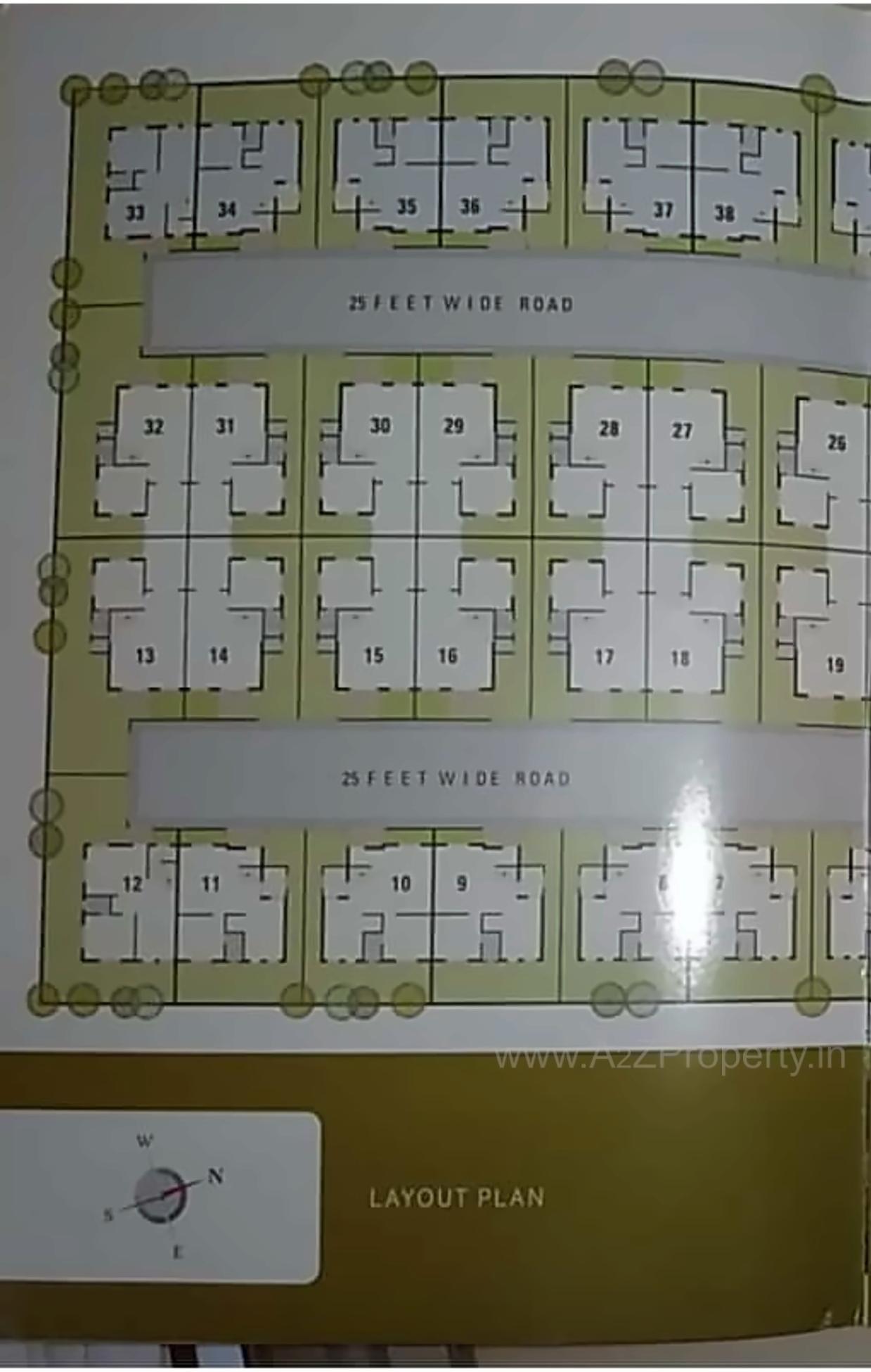 Layout of real estate project Royal Villa located at Nikol, Ahmedabad, Gujarat