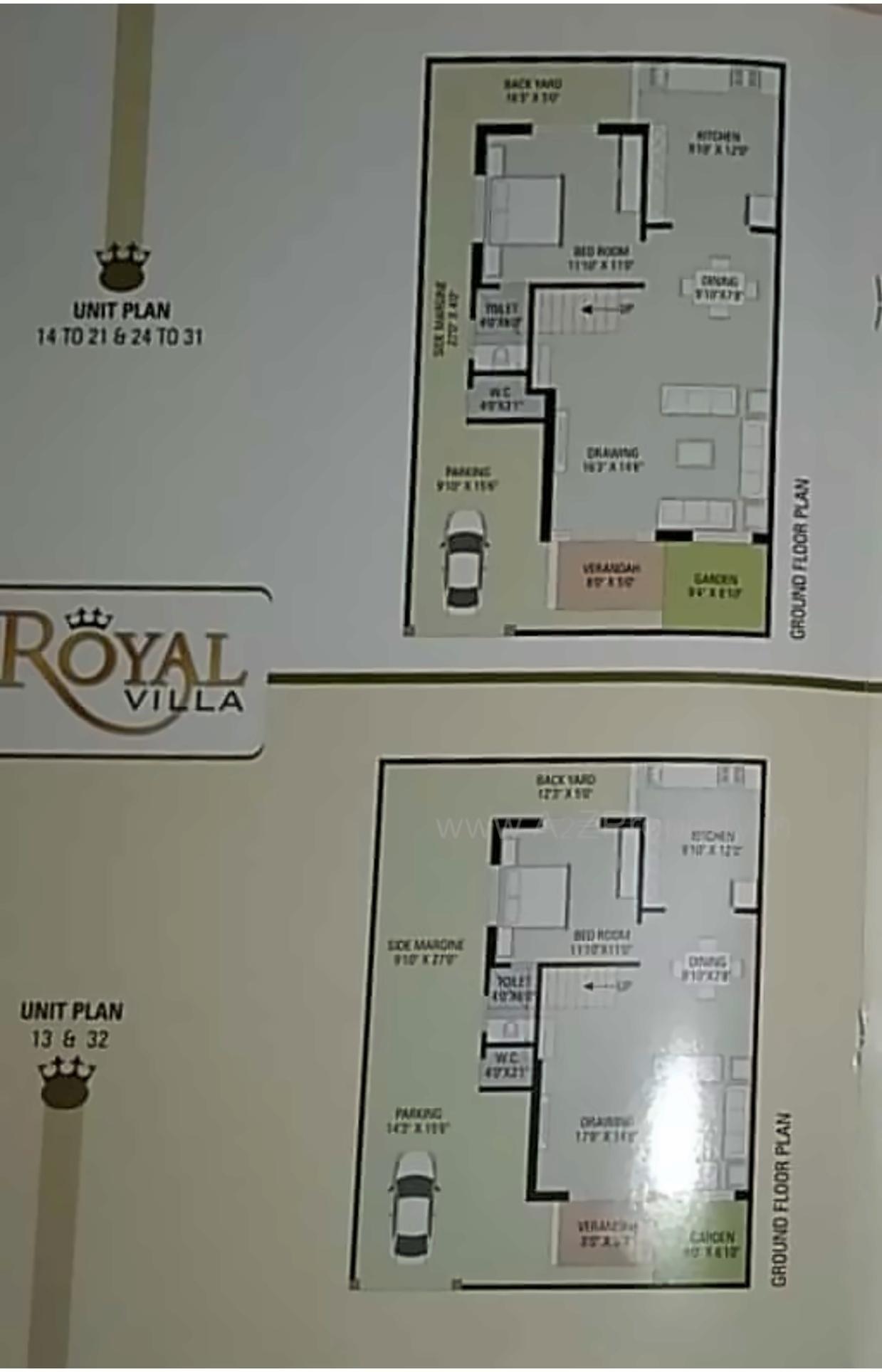 Layout of real estate project Royal Villa located at Nikol, Ahmedabad, Gujarat