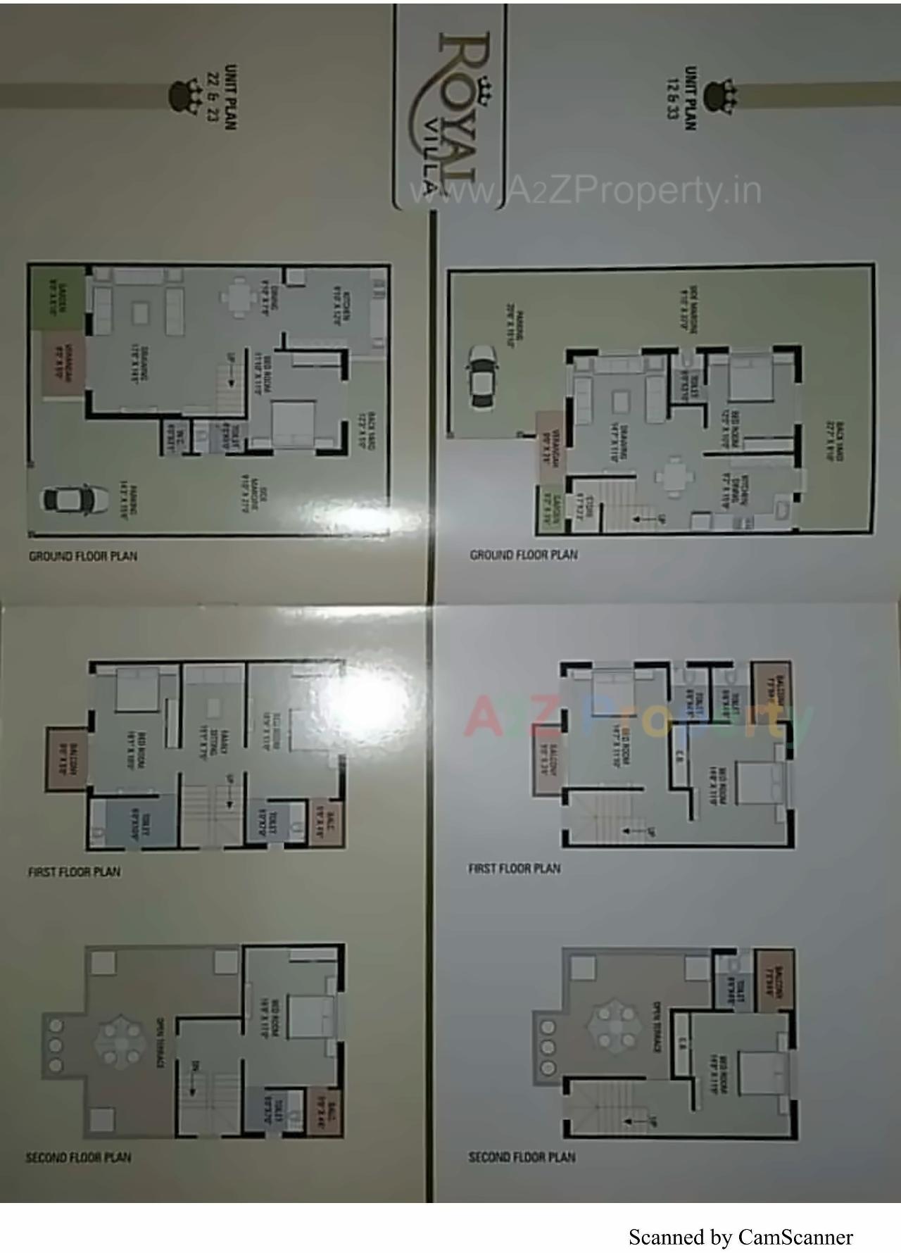 Layout of real estate project Royal Villa located at Nikol, Ahmedabad, Gujarat