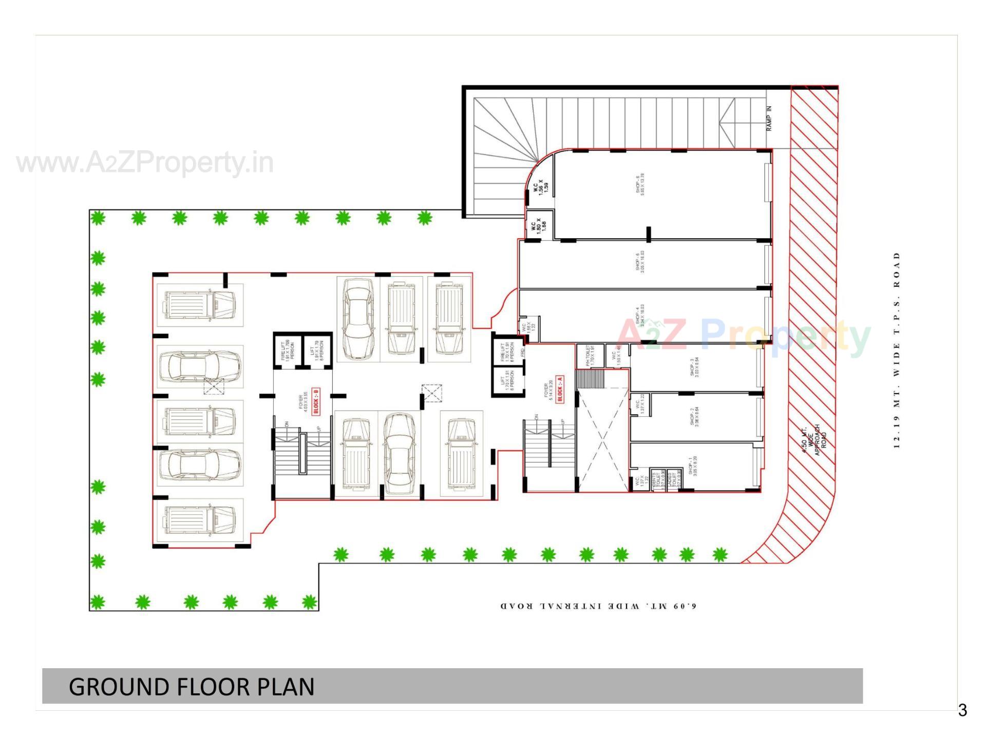Layout of real estate project Rudra Exotica located at Rajpur-hirpur, Ahmedabad, Gujarat