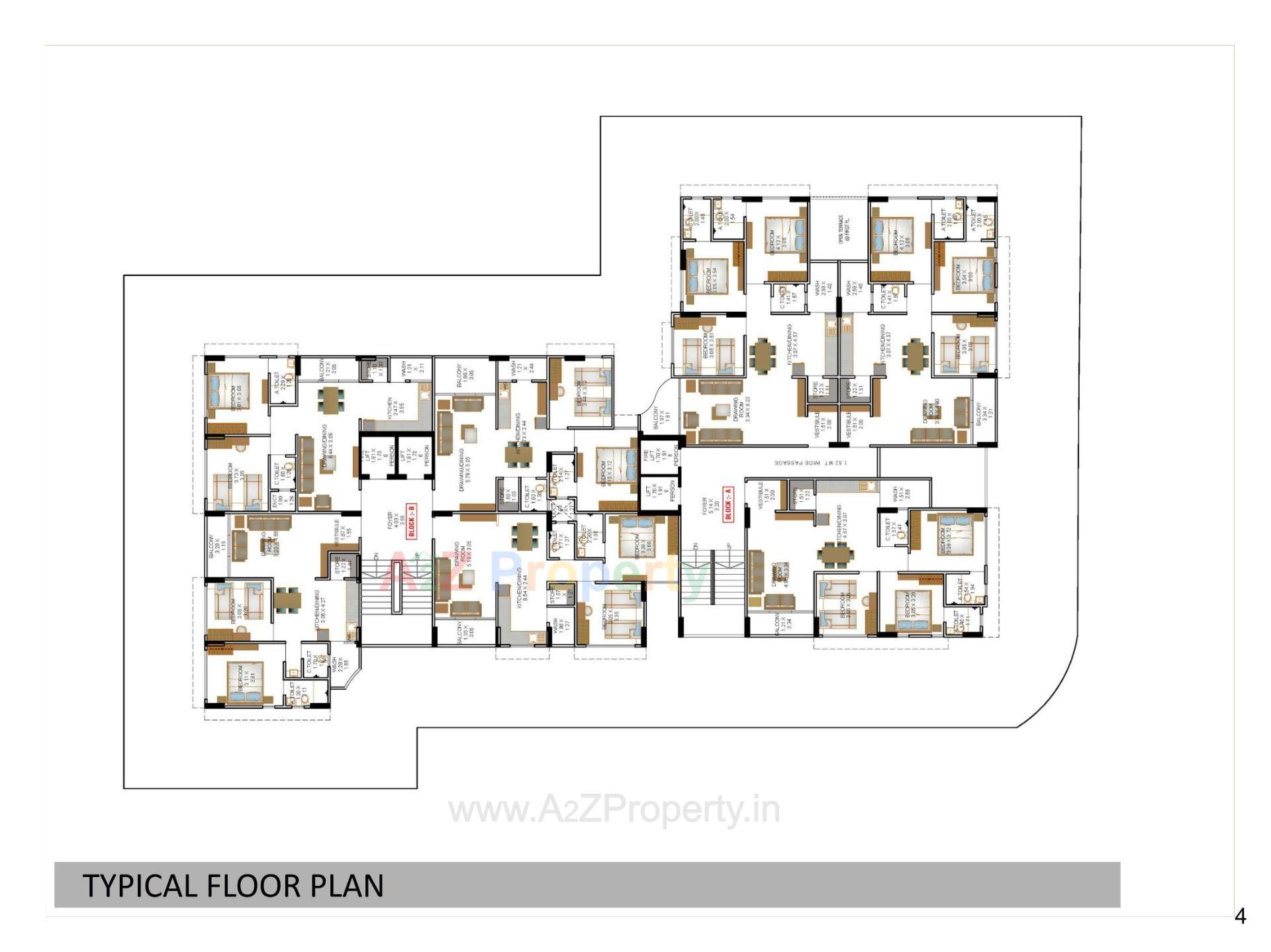 Layout of real estate project Rudra Exotica located at Rajpur-hirpur, Ahmedabad, Gujarat