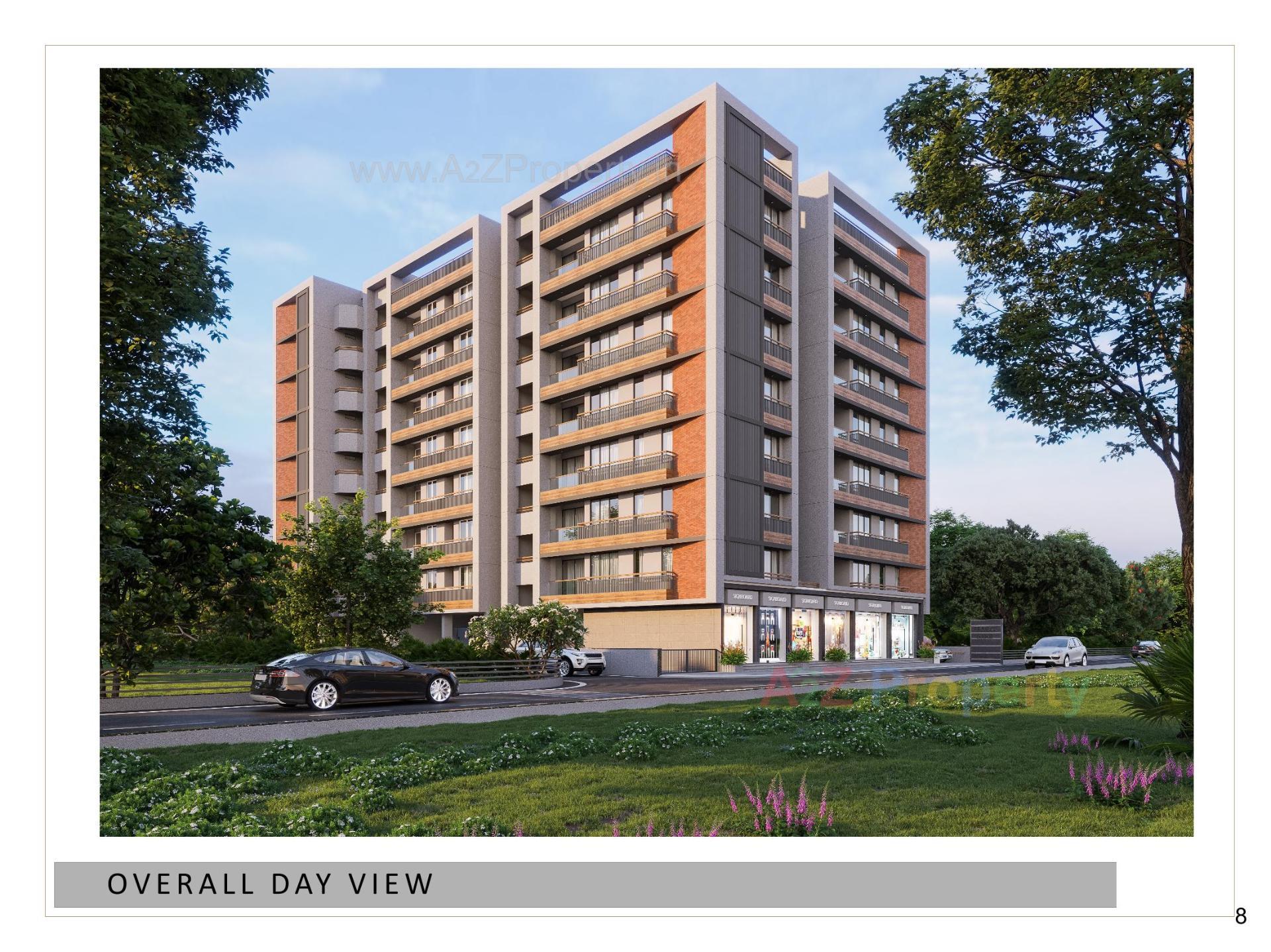 3D Elevation of real estate project Rudra Exotica located at Rajpur-hirpur, Ahmedabad, Gujarat