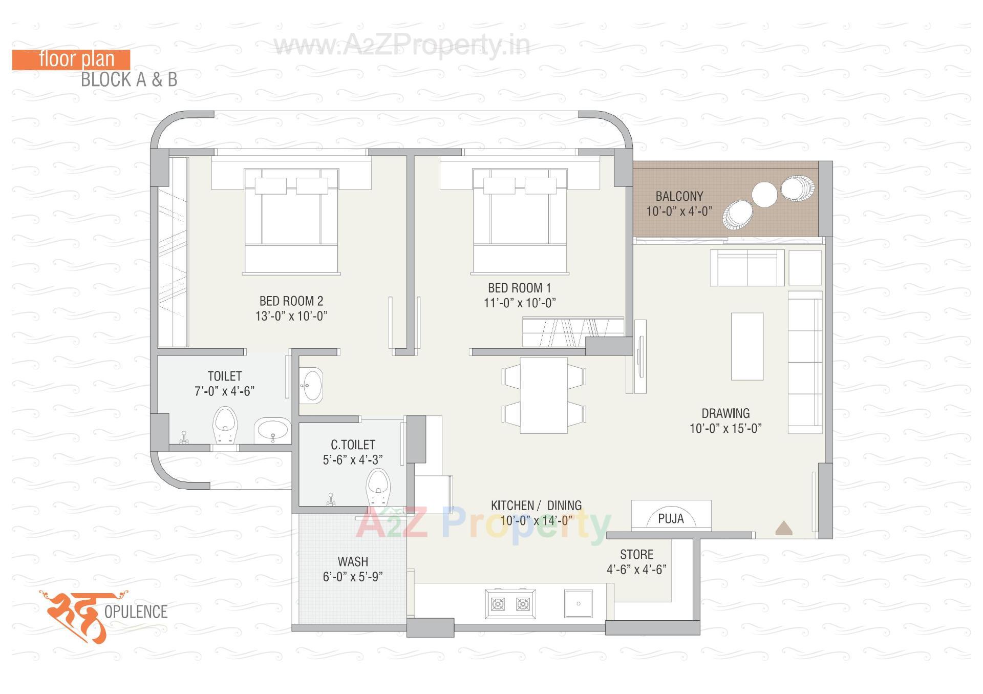 Layout of real estate project Rudra Opulence located at Sanand, Ahmedabad, Gujarat