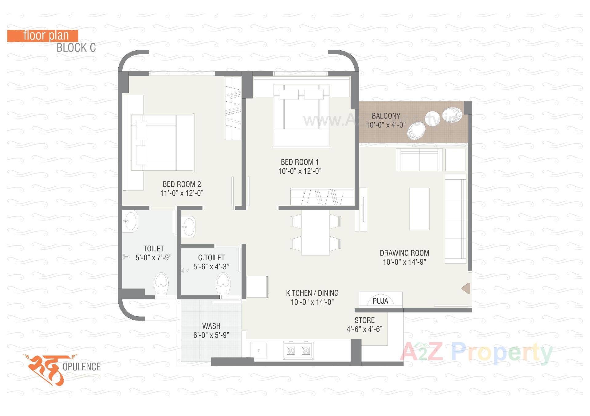 Layout of real estate project Rudra Opulence located at Sanand, Ahmedabad, Gujarat