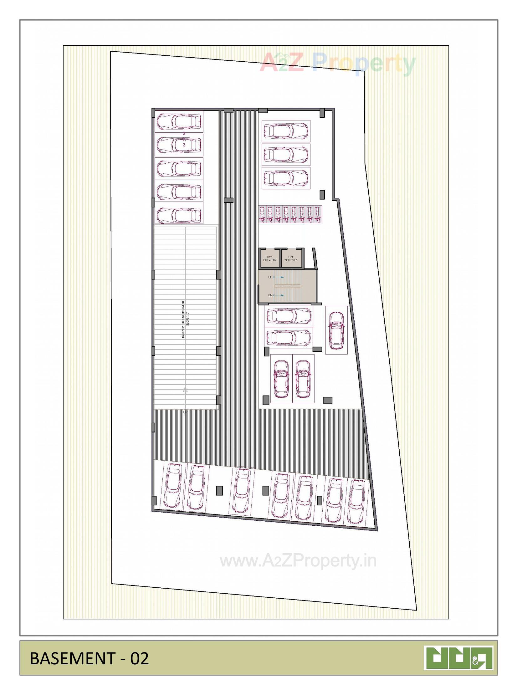 Layout of real estate project Rudra Prime located at Ahmedabad, Ahmedabad, Gujarat