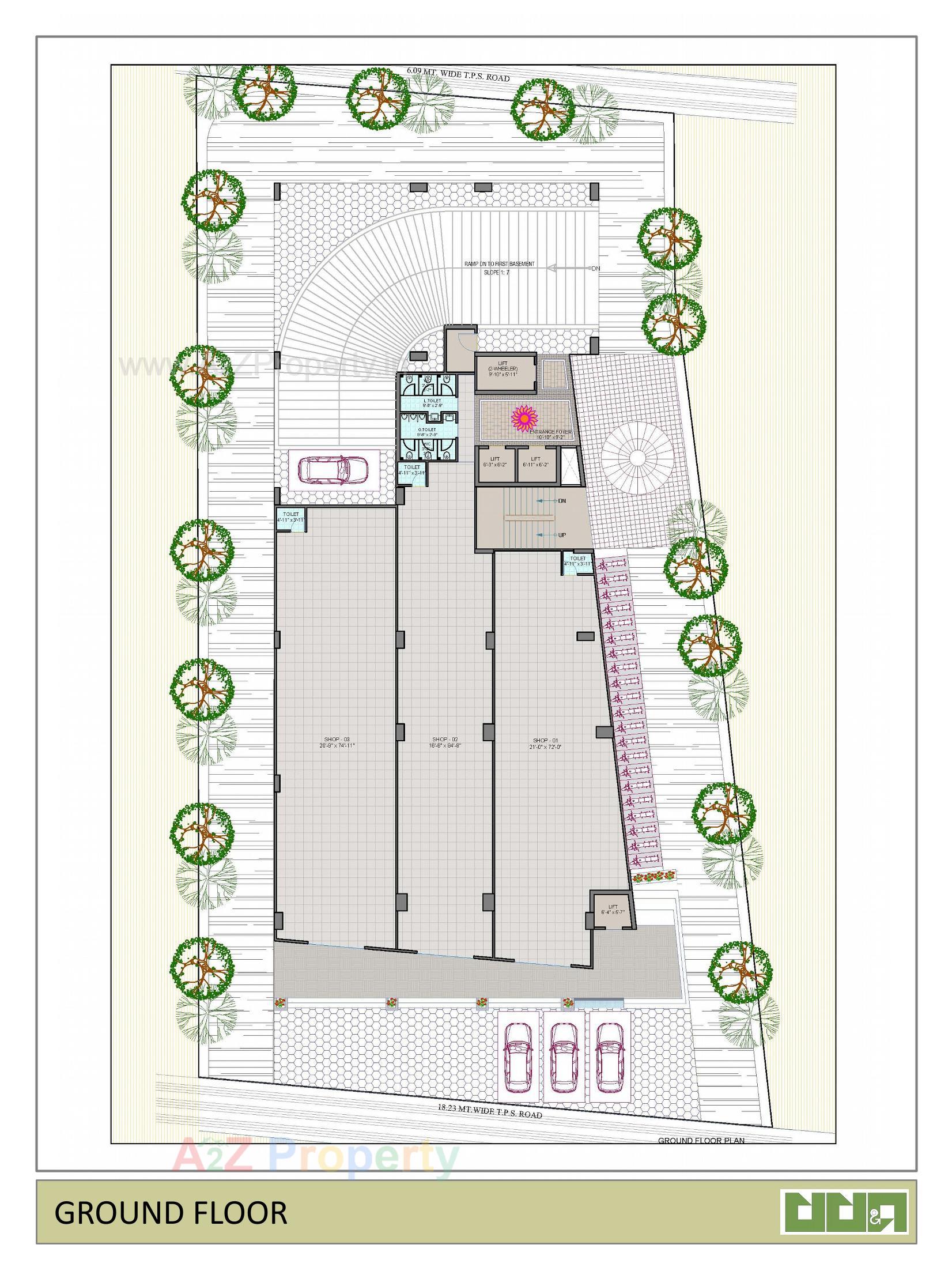 Layout of real estate project Rudra Prime located at Ahmedabad, Ahmedabad, Gujarat