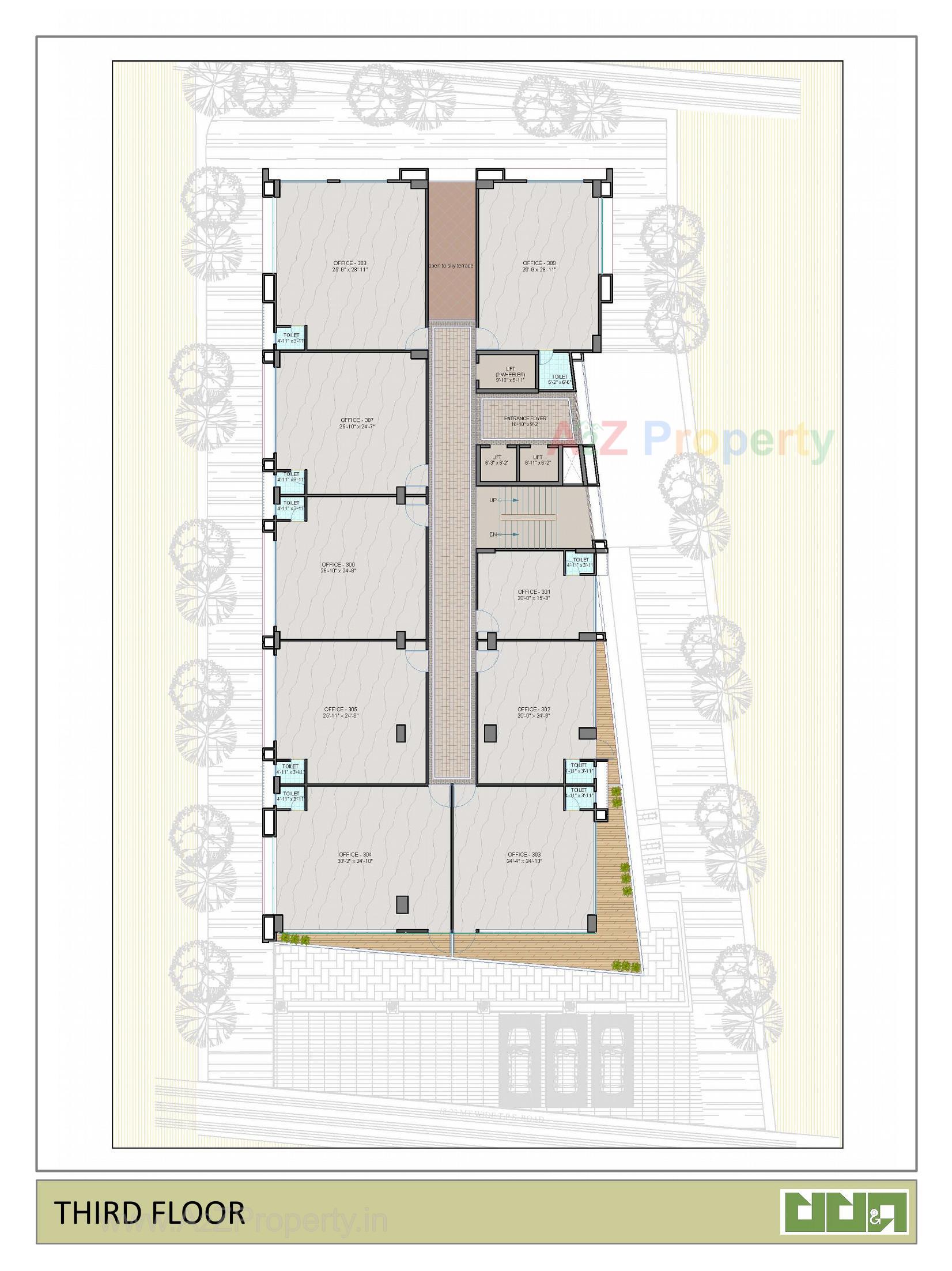 Layout of real estate project Rudra Prime located at Ahmedabad, Ahmedabad, Gujarat
