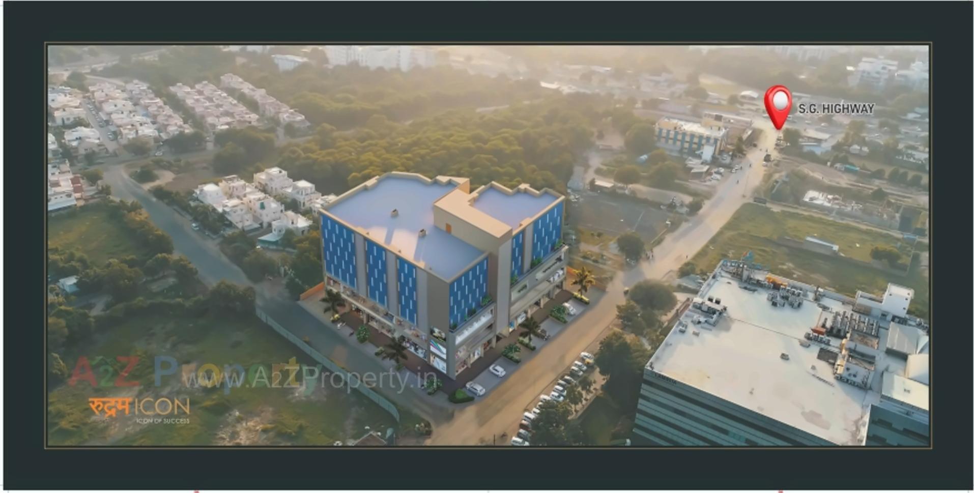 3D Elevation of real estate project Rudram Icon located at Gota, Ahmedabad, Gujarat