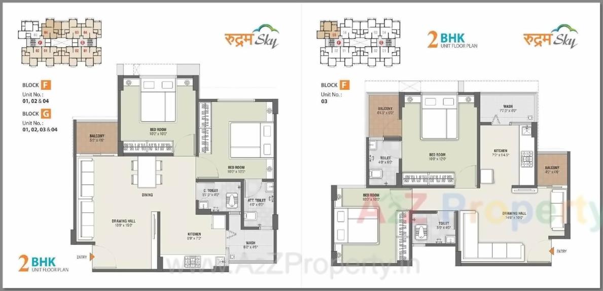 Layout of real estate project Rudram Sky located at Chandlodiya, Ahmedabad, Gujarat